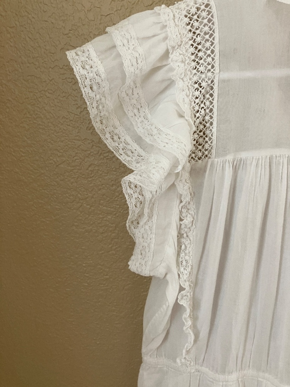 Ulla Johnson Elvina Dress Size 4 Midi Cotton Off White - Picture 5 of 8
